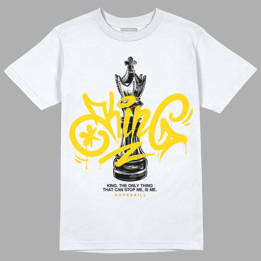 Jordan 6 “Yellow Ochre” DopeSkill T-Shirt King Chess Graphic Streetwear - White