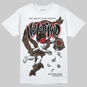 Jordan 9 'Olive' DopeSkill T-Shirt Nevermind Graphic Streetwear - White