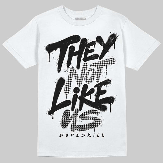 Harris Tweed x Wmns Dunk Low 'Black Phantom' DopeSkill T-Shirt They Not Like Us Graphic Streetwear - White