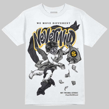 Jordan 3 Retro Black Cat DopeSkill T-Shirt Nevermind Graphic Streetwear - White 