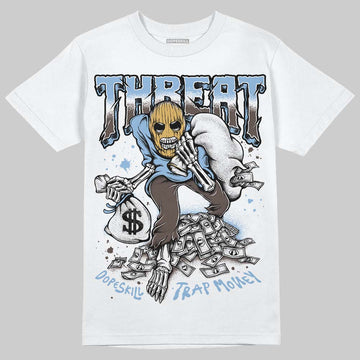 Adidas Handball Spezial ‘Light Blue’ DopeSkill T-Shirt Threat Graphic Streetwear - White