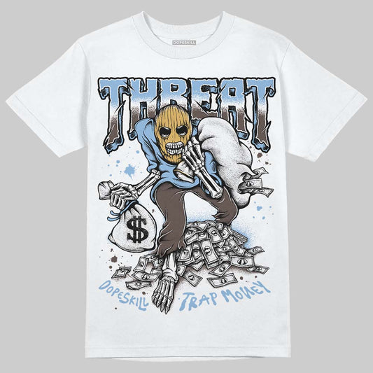 Adidas Handball Spezial ‘Light Blue’ DopeSkill T-Shirt Threat Graphic Streetwear - White