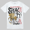 Jordan 12 Retro 'Taxi' 2025 DopeSkill T-Shirt Speak It Graphic Streetwear - White