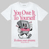 ASICS Gel Kayano 14 Pink Glo DopeSkill T-Shirt Owe It To Yourself Graphic Streetwear - White