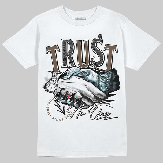 Asics Gel-Kayano 12.1 Cream/Stillwater DopeSkill T-Shirt Trust No One Graphic Streetwear - White 