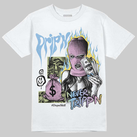 Jordan 5 “Year of the Snake” DopeSkill T-Shirt Drip'n Never Tripp'n Graphic Streetwear - WHite