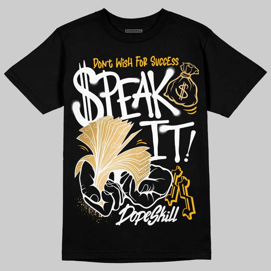 Jordan 12 Retro 'Taxi' 2025 DopeSkill T-Shirt Speak It Graphic Streetwear - Black
