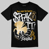 Jordan 12 Retro 'Taxi' 2025 DopeSkill T-Shirt Speak It Graphic Streetwear - Black