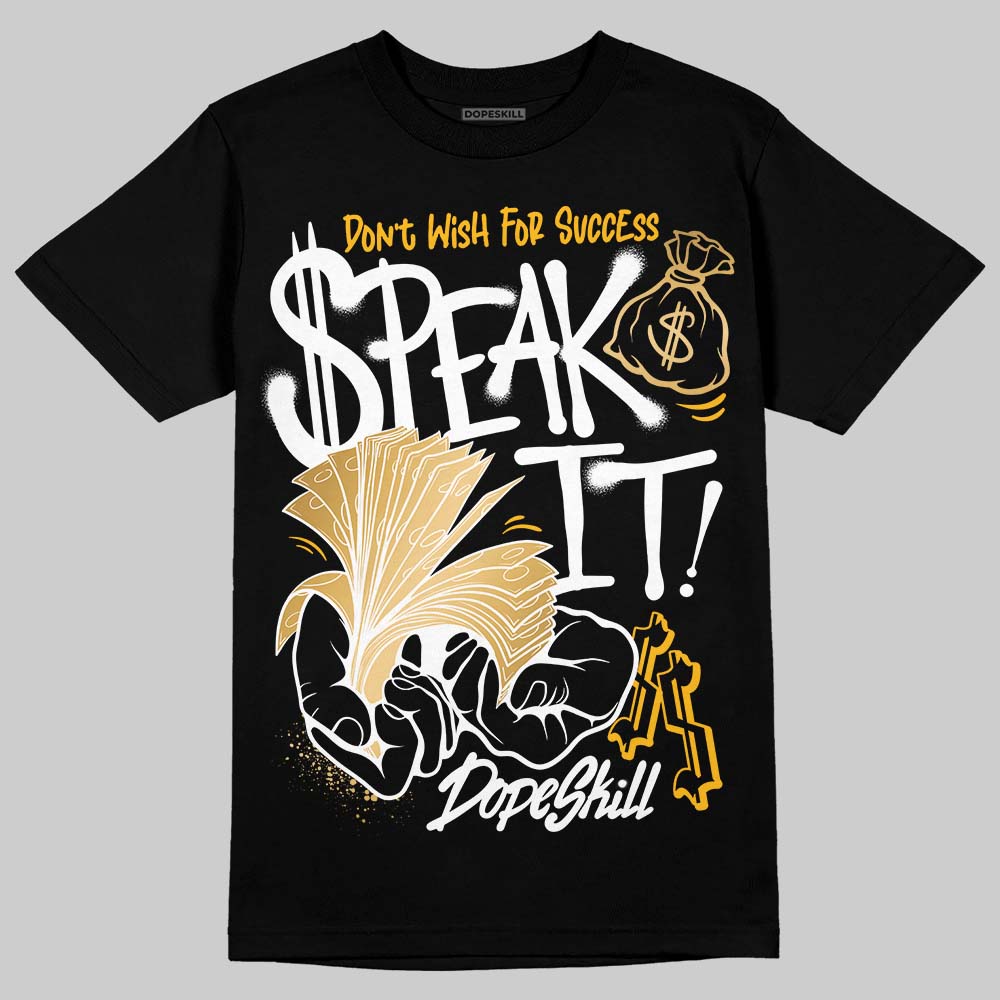 Jordan 12 Retro 'Taxi' 2025 DopeSkill T-Shirt Speak It Graphic Streetwear - Black