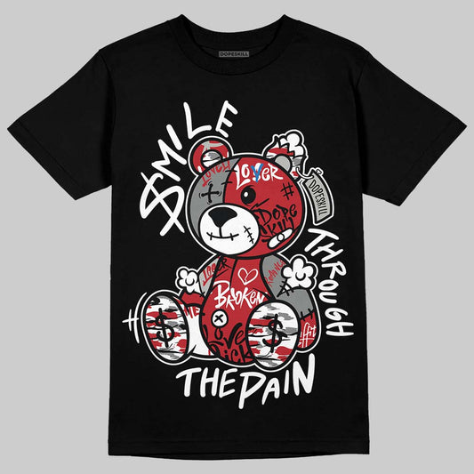 Jordan 8 Retro Bugs Bunny (2025) DopeSkill T-Shirt Smile Through The Pain Graphic Streetwear - Black