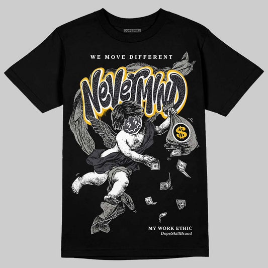 Jordan 3 Retro Black Cat DopeSkill T-Shirt Nevermind Graphic Streetwear - Black