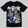 Jordan 1 Low Travis Scott x Fragment DopeSkill T-Shirt No Risk No Story Graphic Streetwear - Black