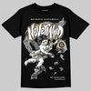 Jordan 5 Retro Reverse Metallic DopeSkill T-Shirt Nevermind Graphic Streetwear - Black