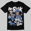 Awake NY x Jordan 5 Retro 'Black Racer Blue' DopeSkill T-Shirt No Risk No Story Graphic Streetwear - Black