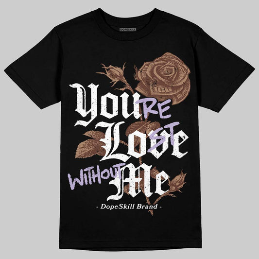 Harris Tweed x Wmns Dunk Low 'Sesame' DopeSkill T-Shirt You’re Lost Without Me Graphic Streetwear - Black