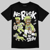 Jordan 5 “Luminous Green” DopeSkill T-Shirt No Risk No Story Graphic Streetwear - Black