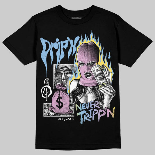 Jordan 5 “Year of the Snake” DopeSkill T-Shirt Drip'n Never Tripp'n Graphic Streetwear - Black