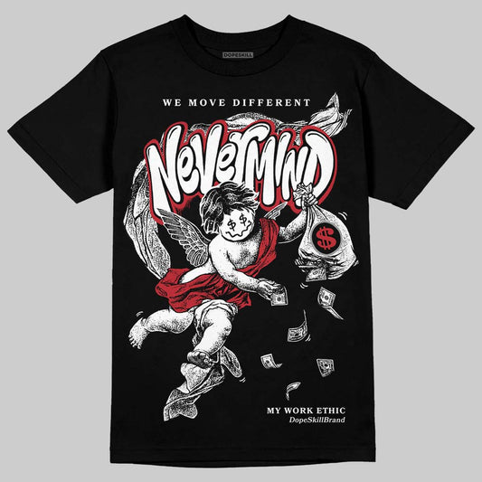 Jordan 14 Retro ‘Black Toe’ DopeSkill T-Shirt Nevermind Graphic Streetwear - Black