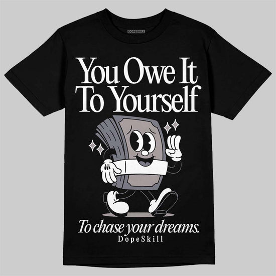 Lanvin Curb Sneakers White Anthracite DopeSkill T-Shirt Owe It To Yourself Graphic Streetwear - Black