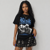 Black University Blue 5s DopeSkill T-Shirt Risk Is Better Than Regret Graphic