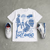 “True Blue” 3s DopeSkill T-Shirt Ways To Get Ahead Graphic