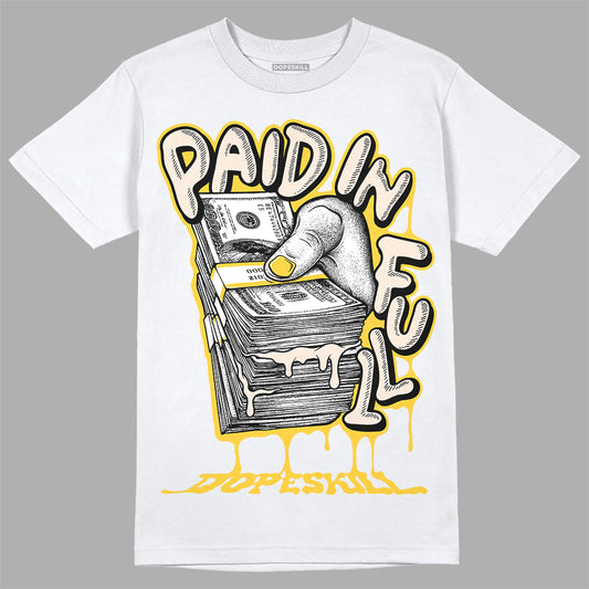 Jordan 4 "Sail" DopeSkill T-Shirt Paid In Full Graphic Streetwear - White
