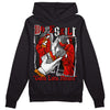 Jordan 4 Retro Red Cement DopeSkill Hoodie Sweatshirt Gotta Lotta Means Graphic Streetwear - Black