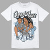 Jordan 1 Mid Diffused Blue DopeSkill T-Shirt Queen Of Hustle Graphic Streetwear - White 