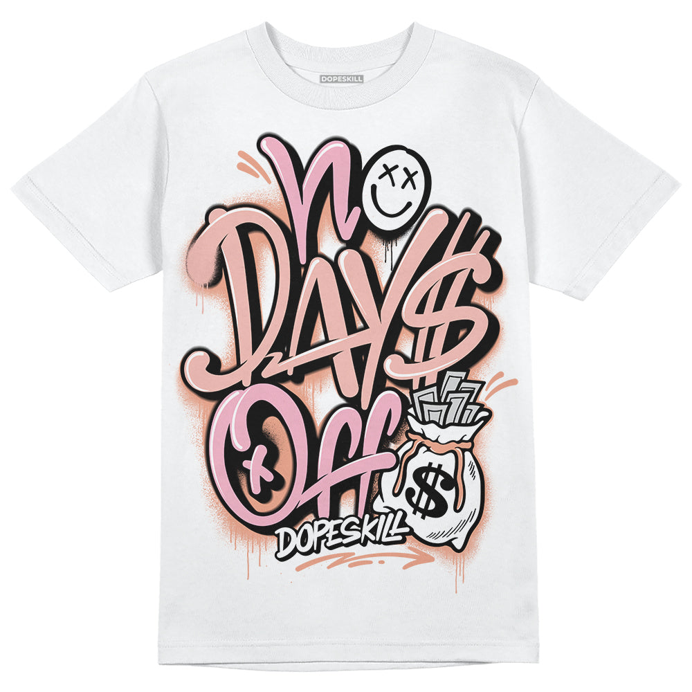 Jordan 11 Low “Legend Pink” DopeSkill T-Shirt No Days Off Graphic Streetwear - White