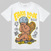 Jordan 6 “Yellow Ochre” DopeSkill T-Shirt New Fake Love Graphic Streetwear - White