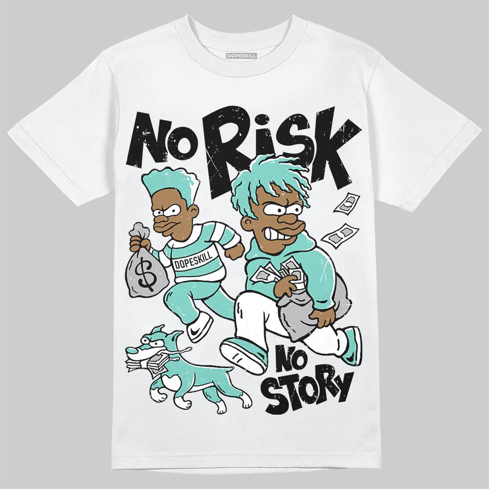 Jordan 11 Low "Igloo" DopeSkill T-Shirt No Risk No Story Graphic Streetwear - White