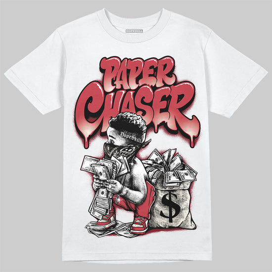 Jordan 4 “Sierra Red" DopeSkill T-Shirt Paper Chaser Boy Graphic Streetwear - White