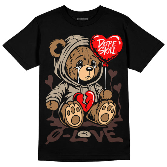 Jordan 1 High OG “Latte” DopeSkill T-Shirt Broken Bear Graphic Streetwear - Black