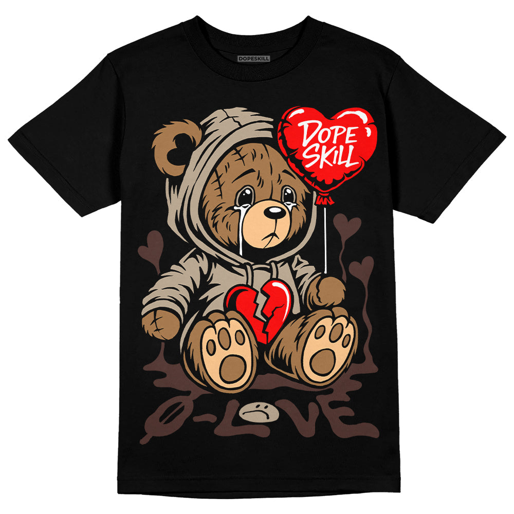 Jordan 1 High OG “Latte” DopeSkill T-Shirt Broken Bear Graphic Streetwear - Black