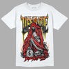 Jordan 3 Retro Fire Red DopeSkill T-Shirt Life or Die Graphic Streetwear - White