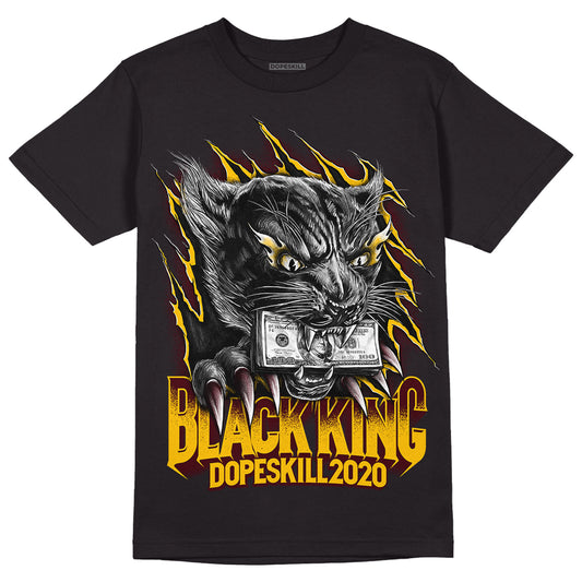 Dunk Yellow Bordeaux DopeSkill T-Shirt Black King Graphic Streetwear - Black
