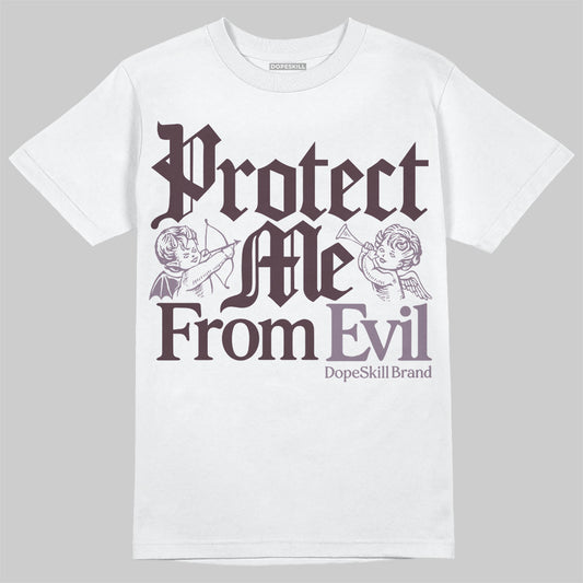 A Ma Maniére x Air Jordan 3 "Burgundy Crush" DopeSkill T-Shirt Protect Me From Evil Graphic Streetwear - White