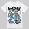 Jordan 8 Retro 'Aqua' 2025 DopeSkill T-Shirt No Risk No Story Graphic Streetwear - White