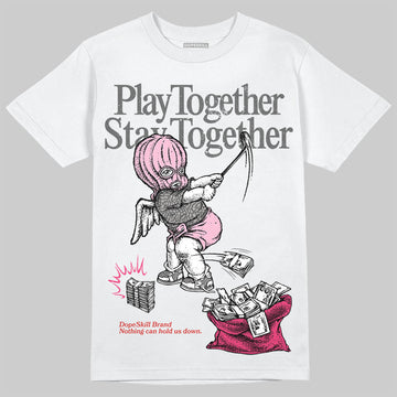 Jordan 3 “Wings” DopeSkill T-Shirt Play together, Stay together Graphic Streetwear - White