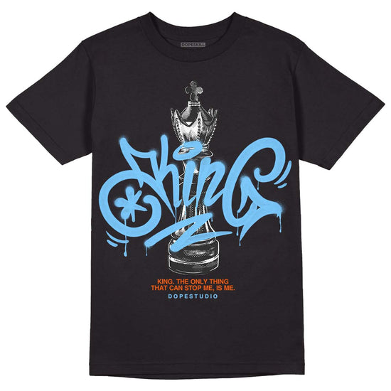 Dunk Low Futura University Blue DopeSkill T-Shirt King Chess Graphic Streetwear - Black