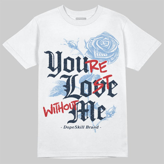 Asics Gel-Cumulus 16 Wash/Independence Blue DopeSkill T-Shirt You’re Lost Without Me Graphic Streetwear - White
