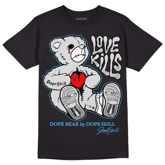 Dunk Low ‘Pure Platinum’ DopeSkill T-Shirt Love Kills Graphic Streetwear - black