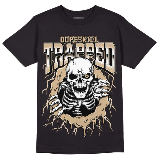 TAN Sneakers DopeSkill T-Shirt Trapped Halloween Graphic Streetwear - Black