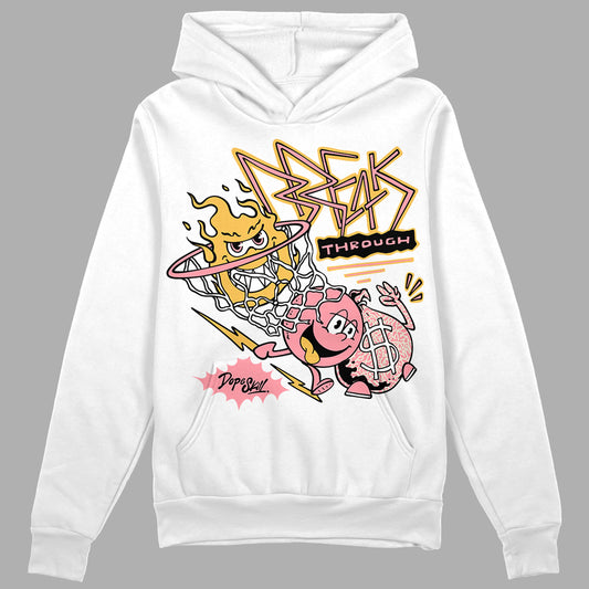 Jordan 3 GS “Red Stardust” DopeSkill Hoodie Sweatshirt Break Through Graphic Streetwear - White