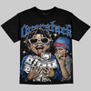 Jordan 3 "True Blue" DopeSkill Oversize Print T-Shirt Overstack Graphic Streetwear - Black
