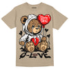 Jordan 1 High OG “Latte” DopeSkill Medium Brown T-Shirt Broken Bear Graphic Streetwear