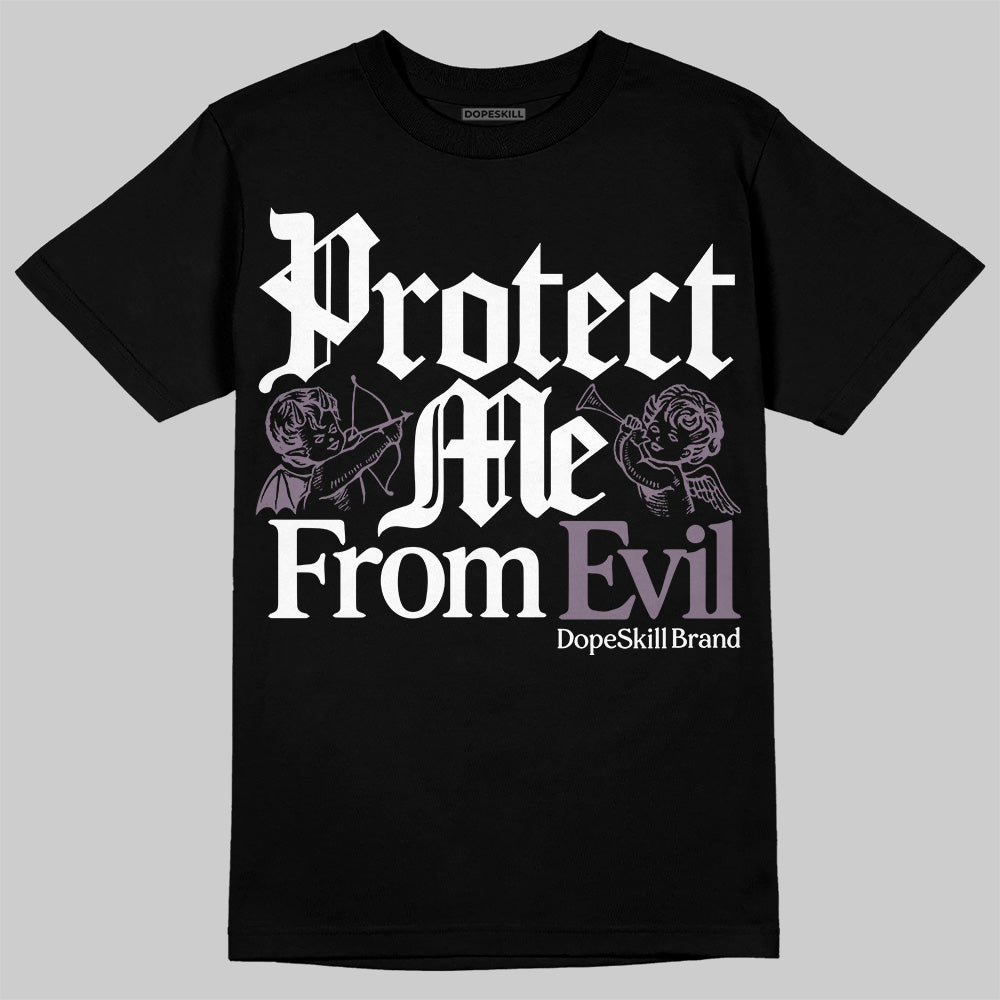 A Ma Maniére x Air Jordan 3 "Burgundy Crush" DopeSkill T-Shirt Protect Me From Evil Graphic Streetwear - black