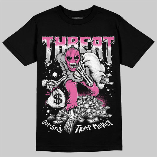 Asics Gel-Kayano 14 ‘Cream Sweet Pink’ DopeSkill T-Shirt Threat Graphic Streetwear - Black