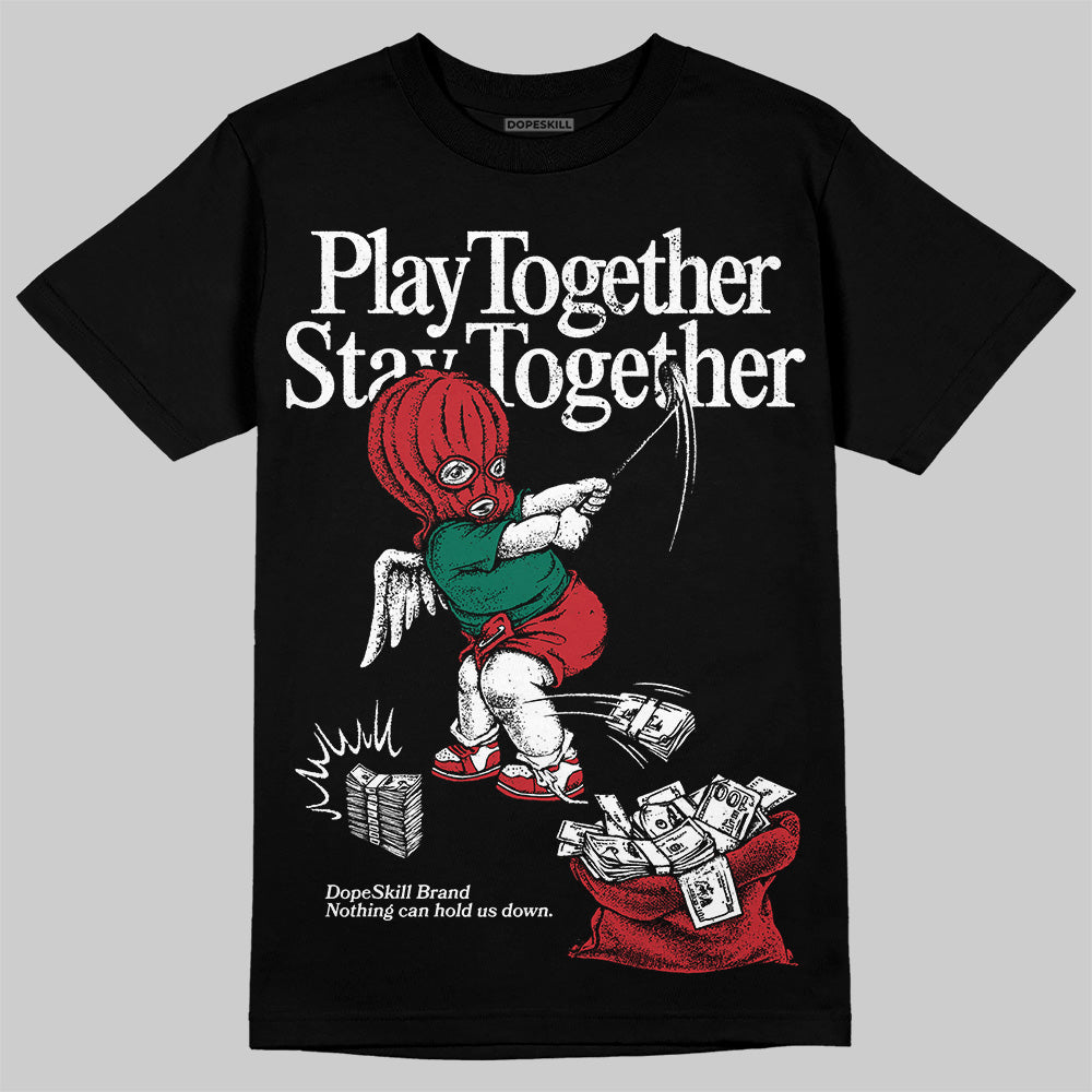 Jordan 5 ‘El Grito’ DopeSkill T-Shirt Play together, Stay together Graphic Streetwear - Black