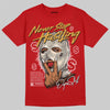 Jordan 1 Retro High OG Black Toe Reimagined DopeSkill T-Shirt Never Stop Hustling Graphic Streetwear - Red